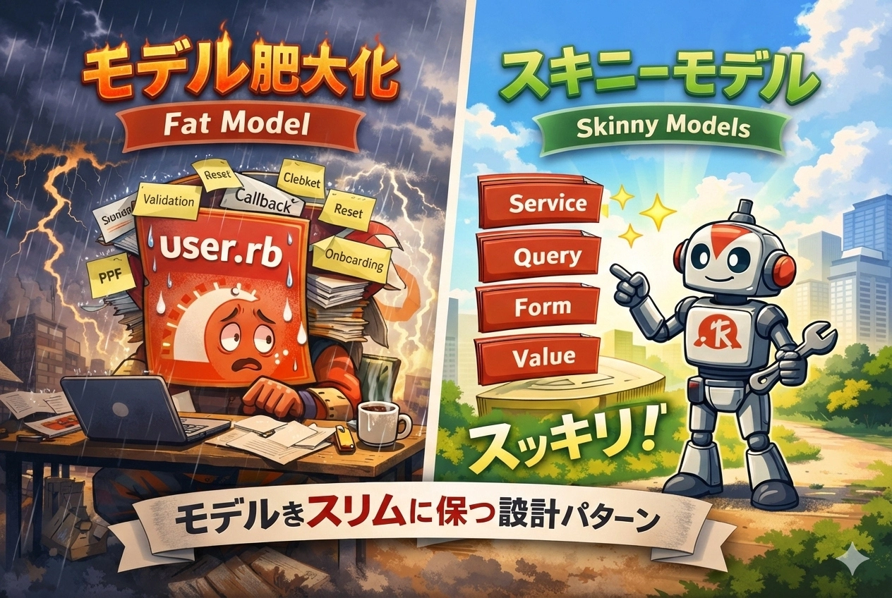 Rails「Fat Model」症候群:モデルをSkinnyに保つ(宗教戦争しない版)