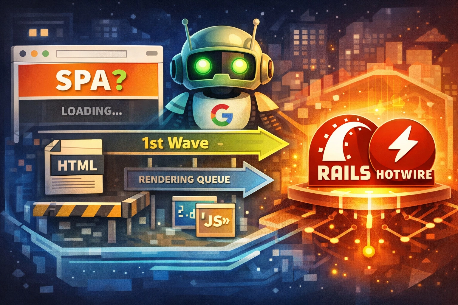 🧭 SPAは本当にSEOに強いのか?「2段階インデックス」の現実と、Rails Hotwireという最適解